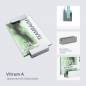 Preview: Tuerschild VITRUM A Glasschild, fuer Buero 130 200 mm